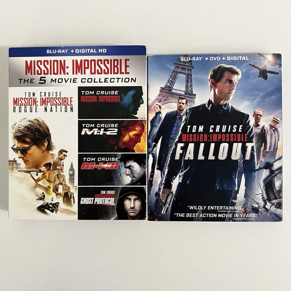 Mission: Impossible: the 5 Movie Collection (Blu-ray) & M:I Fallout (Blu-ray)